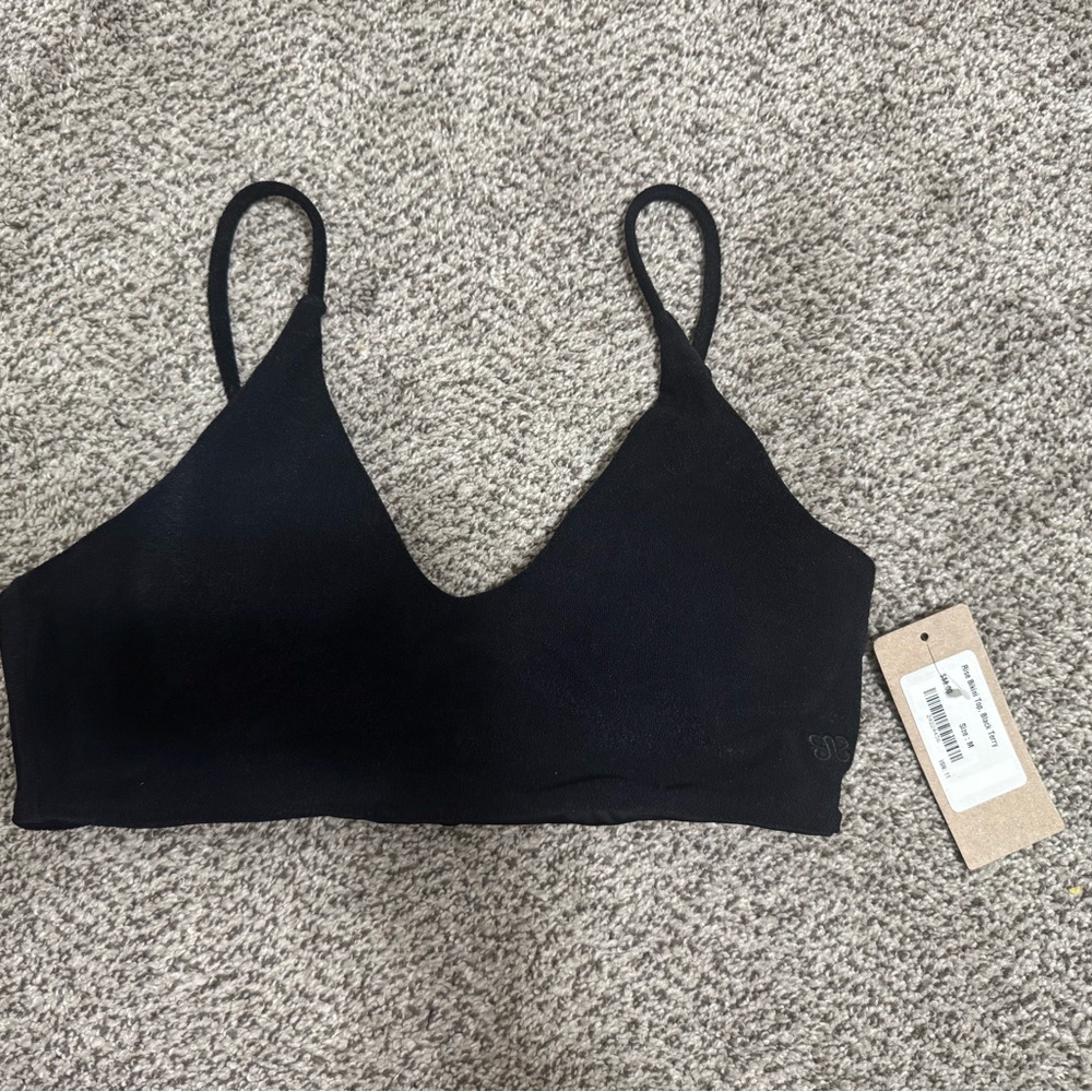 Reserved @littlecanyon Albion Black Rise Bralette and high waisted bottoms